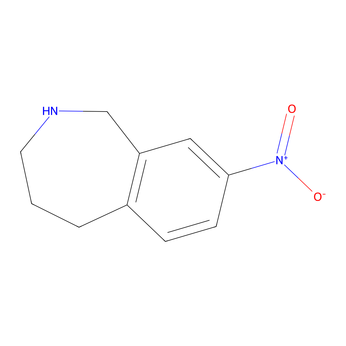 8-Nitro-2,3,4,5-tetrahydro-1H-benzo[c]azepine molecular structure, CAS 223915-75-1