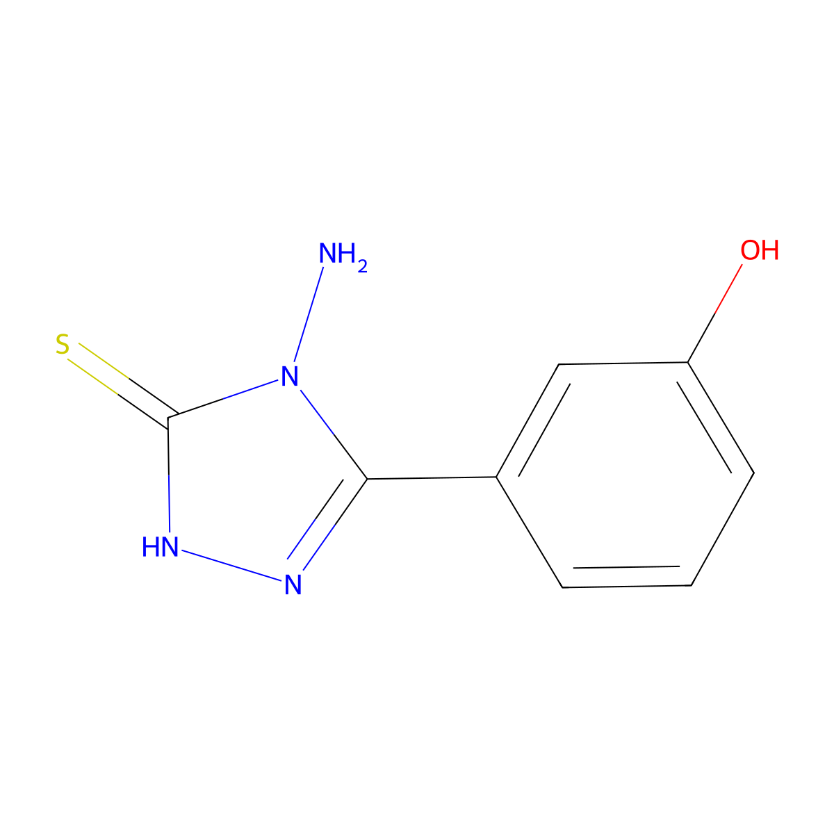 3-(4-Amino-5-mercapto-4H-1,2,4-triazol-3-yl)phenol molecular structure, CAS 223919-21-9