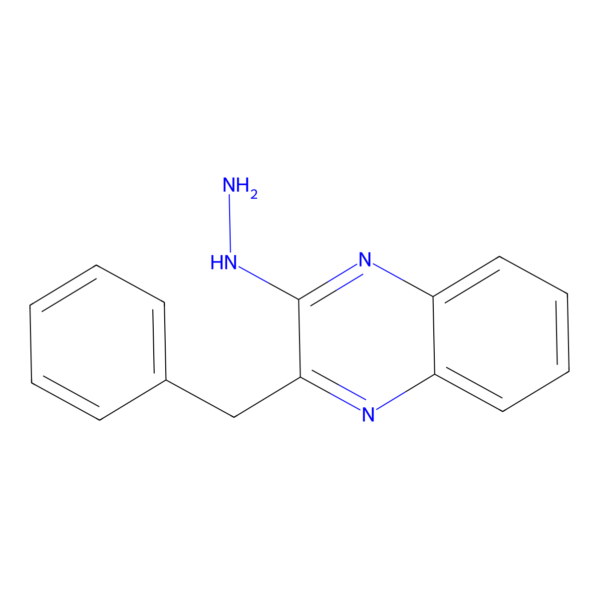 2-Benzyl-3-hydrazinoquinoxaline molecular structure, CAS 223929-23-5