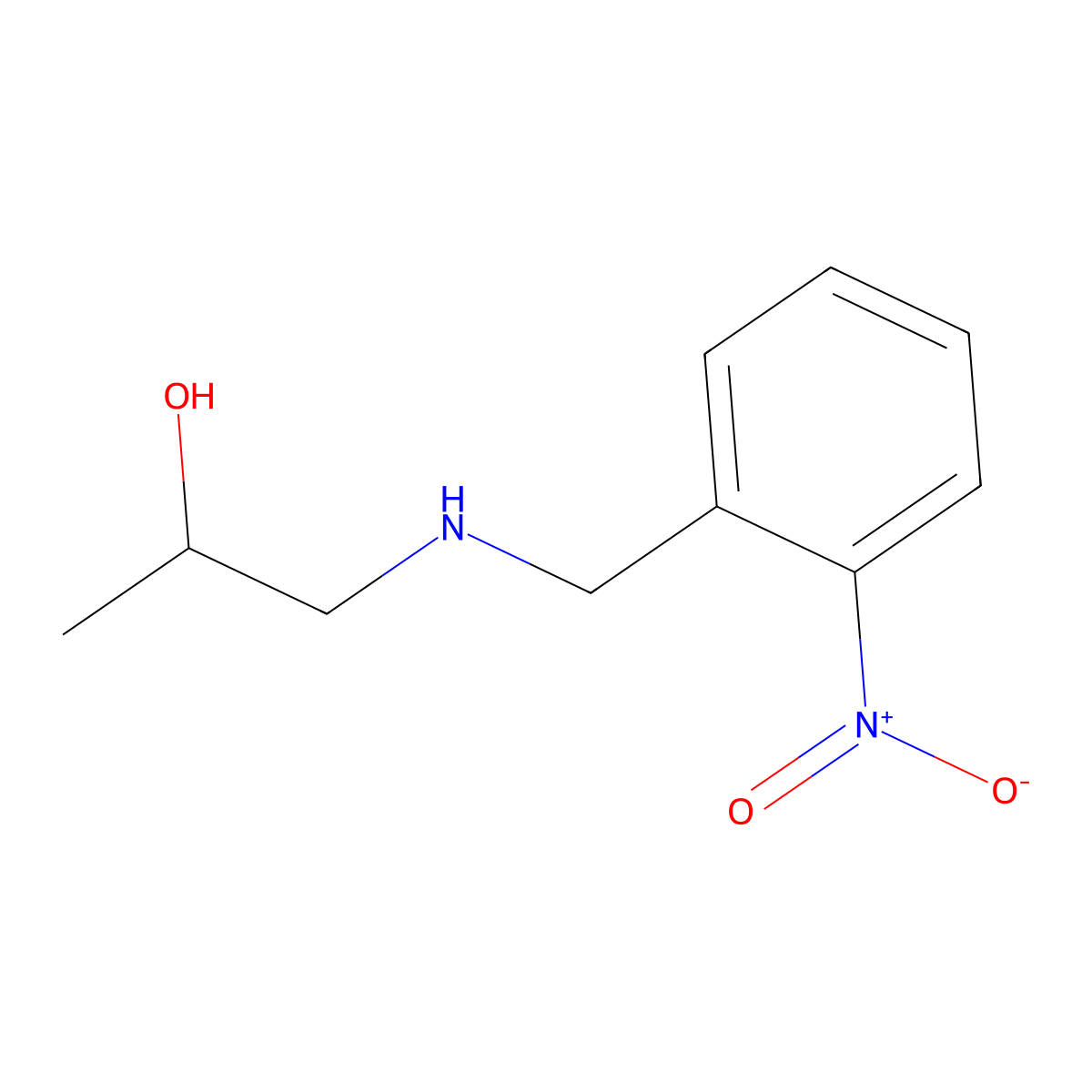 1-{[(2-Nitrophenyl)methyl]amino}propan-2-ol molecular structure, CAS 223931-70-2