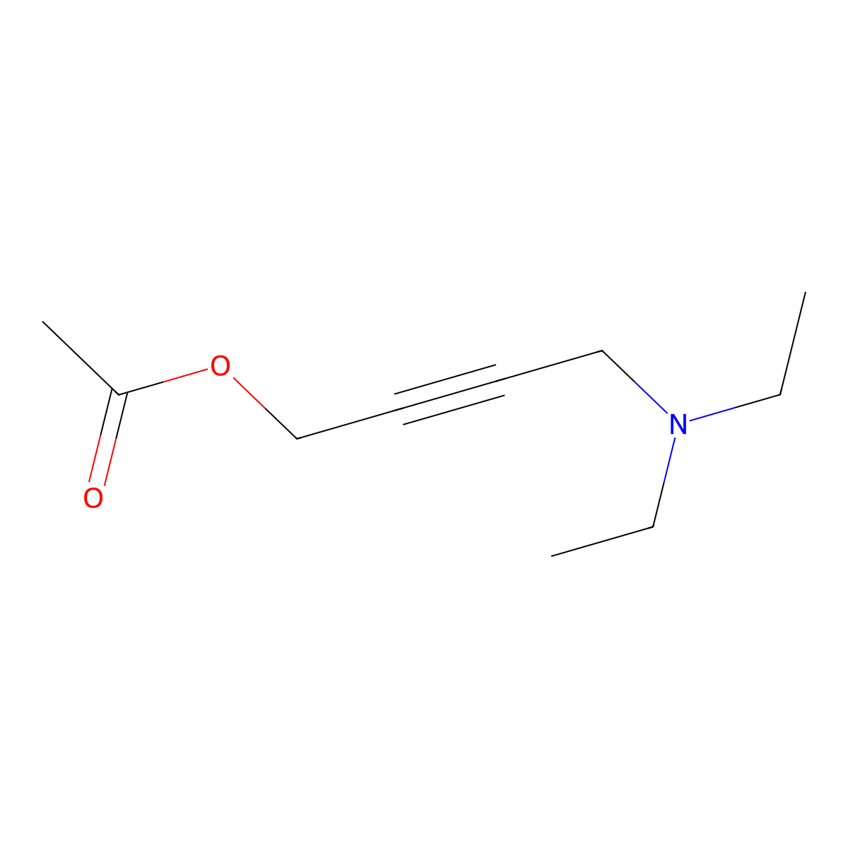 4-(Diethylamino)but-2-yn-1-yl acetate molecular structure, CAS 22396-77-6