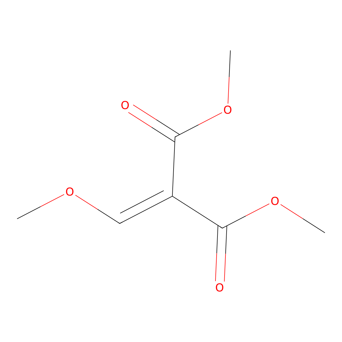 Dimethyl methoxymethylenemalonate molecular structure, CAS 22398-14-7