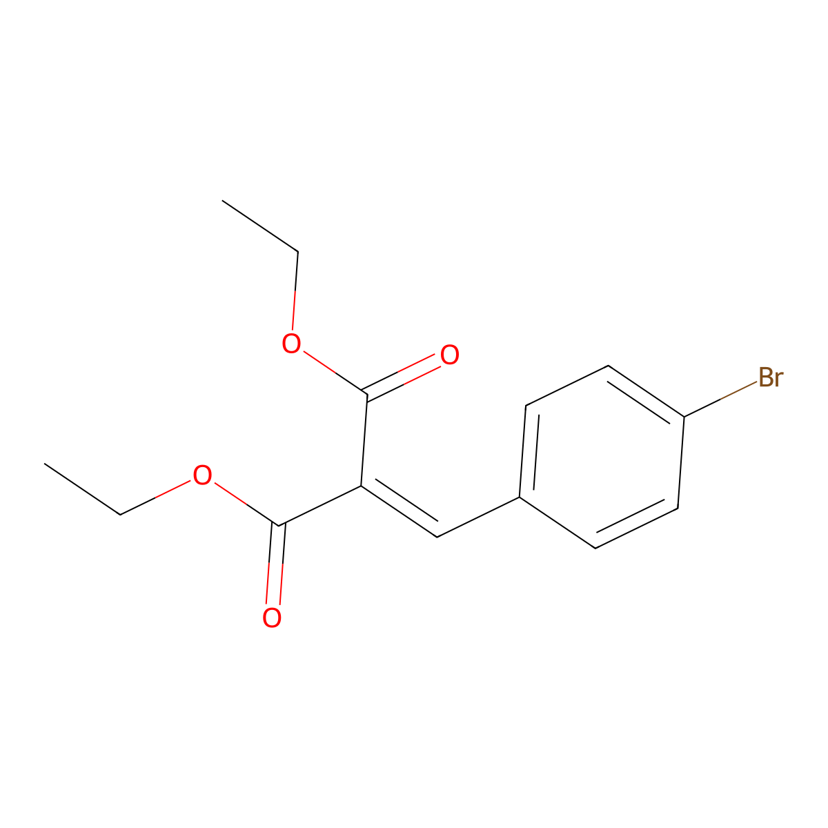 Diethyl (4-bromobenzylidene)malonate molecular structure, CAS 22399-01-5