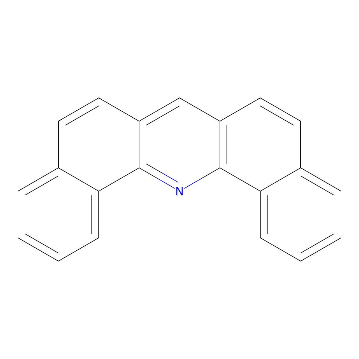 Dibenz(c,h)acridine molecular structure, CAS 224-53-3