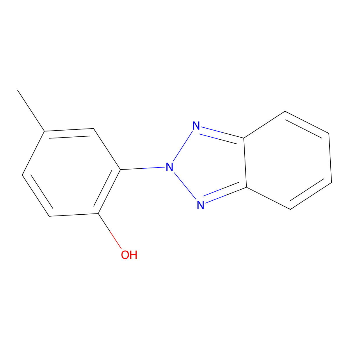 Drometrizole molecular structure, CAS 2240-22-4