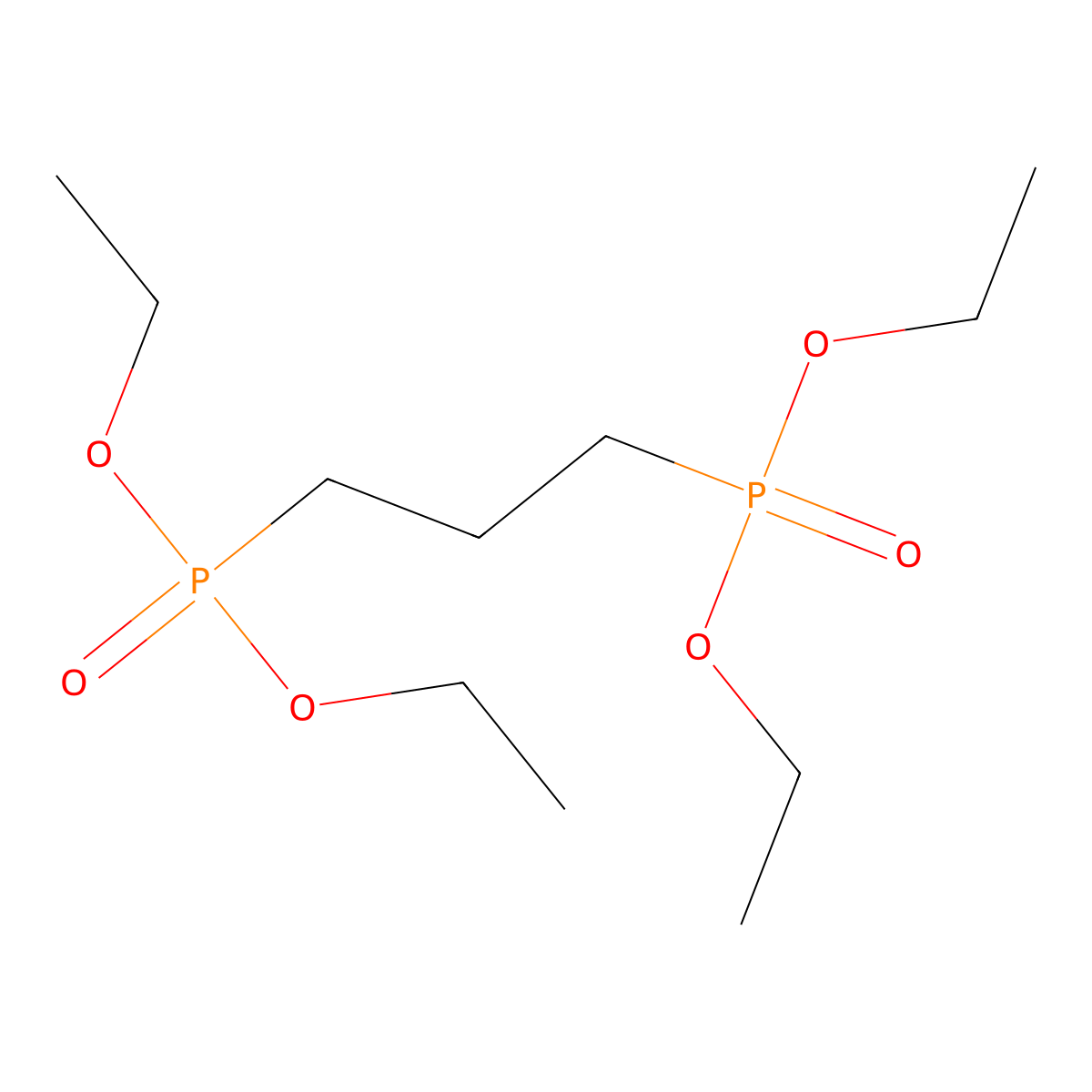 Phosphonic acid, trimethylenedi-, tetraethyl ester molecular structure, CAS 22401-25-8