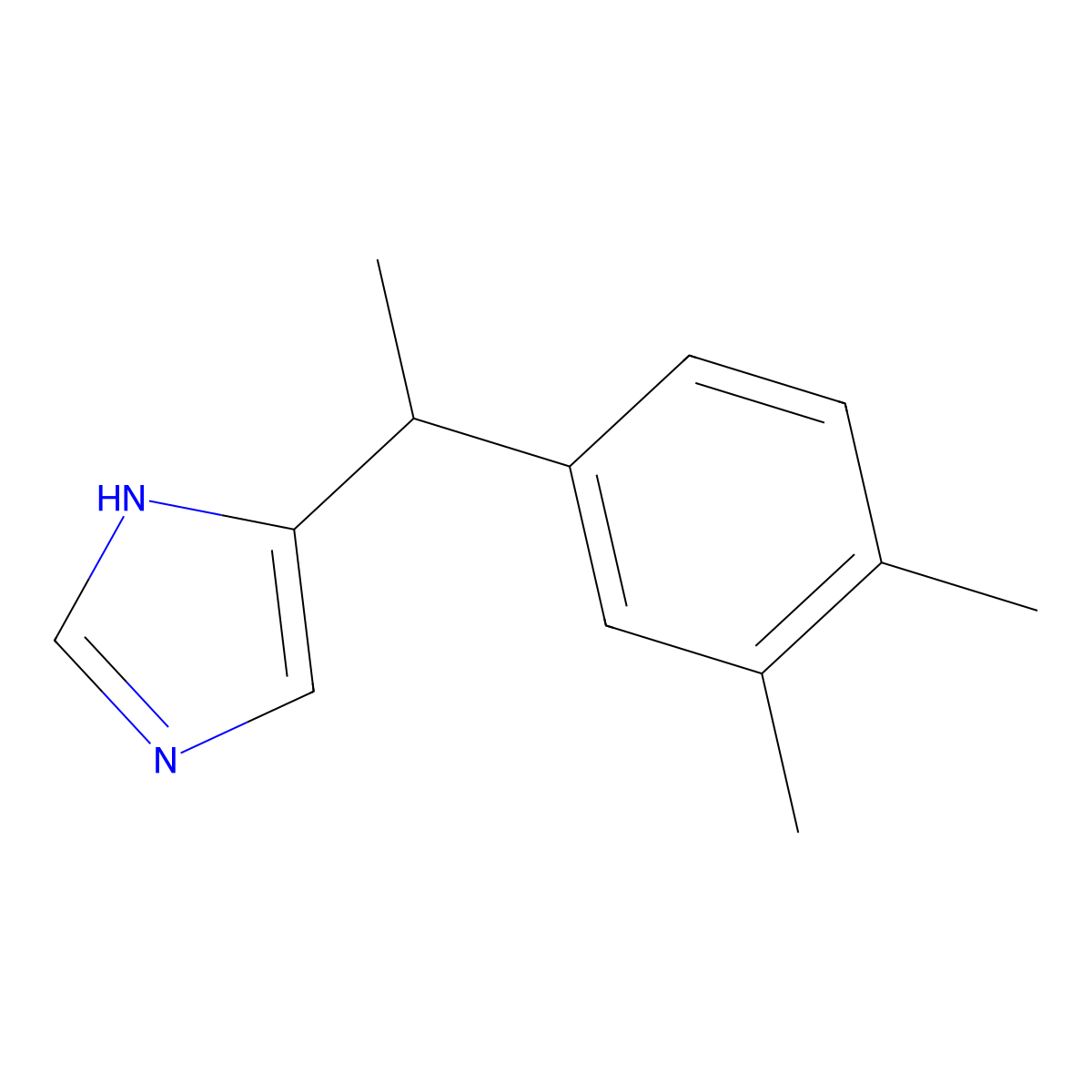 5-[1-(3,4-dimethylphenyl)ethyl]-1H-imidazole molecular structure, CAS 2240179-62-6