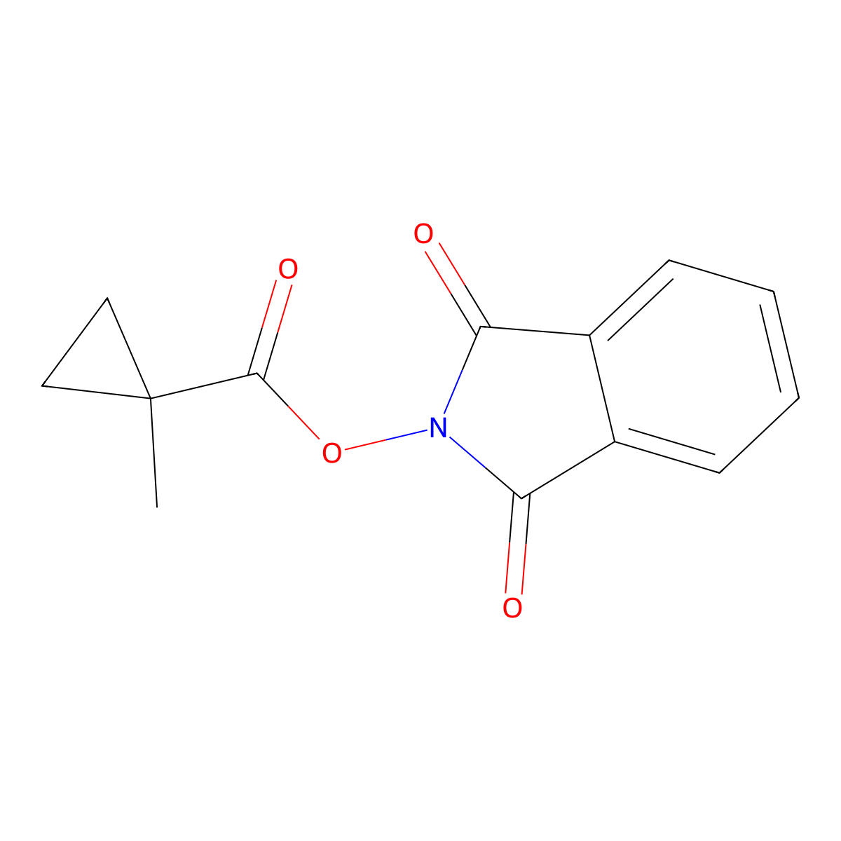 1,3-dioxo-2,3-dihydro-1H-isoindol-2-yl 1-methylcyclopropane-1-carboxylate molecular structure, CAS 2240185-64-0