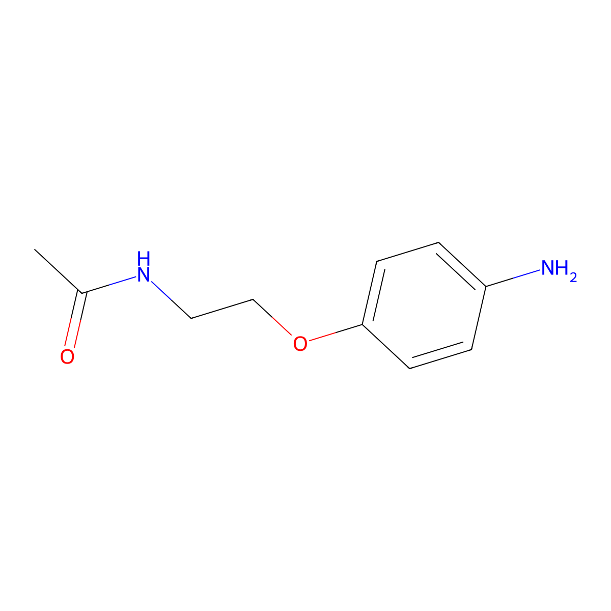 N-[2-(4-aminophenoxy)ethyl]acetamide molecular structure, CAS 22404-15-5