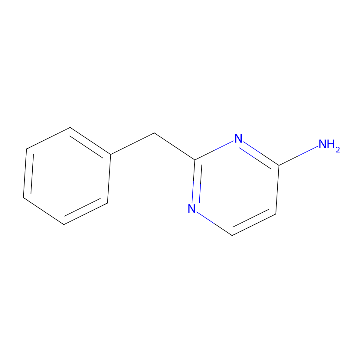 2-Benzylpyrimidin-4-amine molecular structure, CAS 22404-44-0