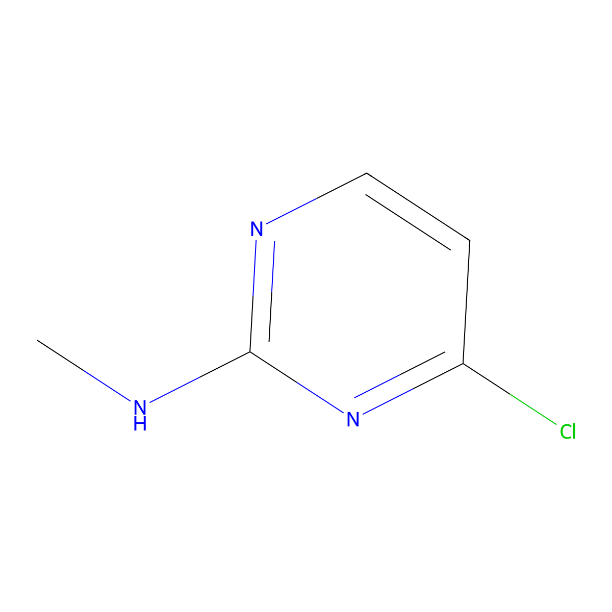 4-Chloro-N-methylpyrimidin-2-amine molecular structure, CAS 22404-46-2