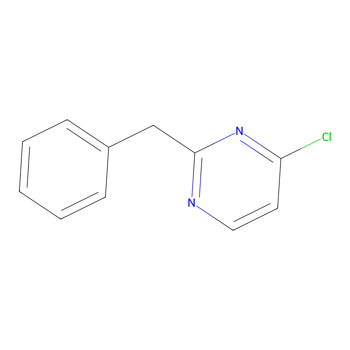 2-Benzyl-4-chloropyrimidine molecular structure, CAS 22404-48-4