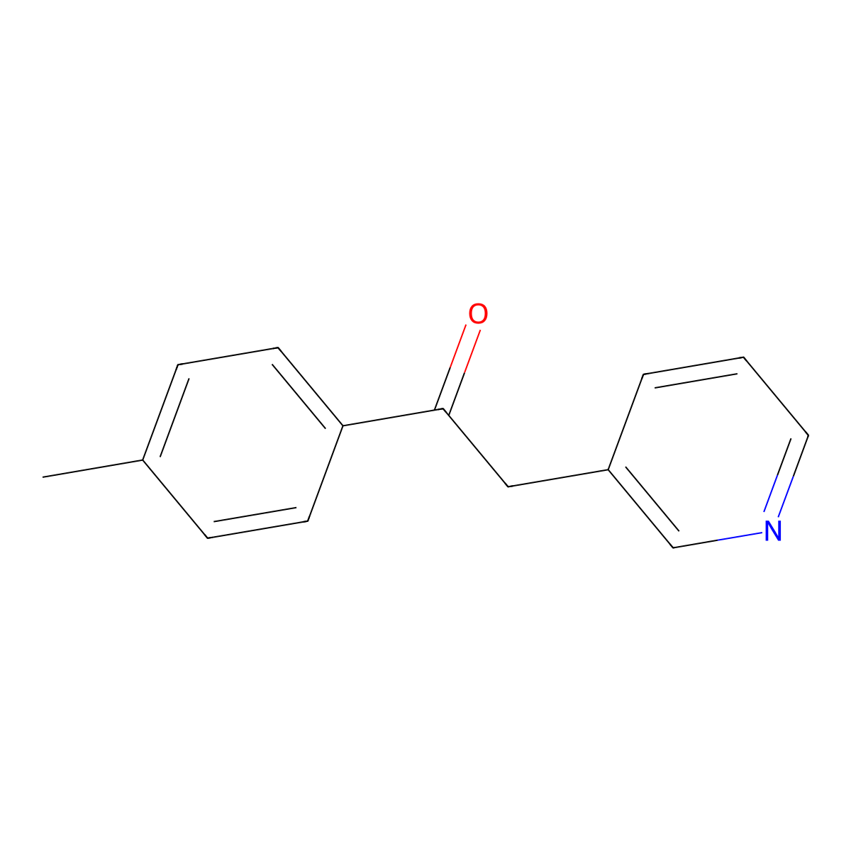 2-(Pyridin-3-yl)-1-(p-tolyl)ethanone molecular structure, CAS 224040-91-9