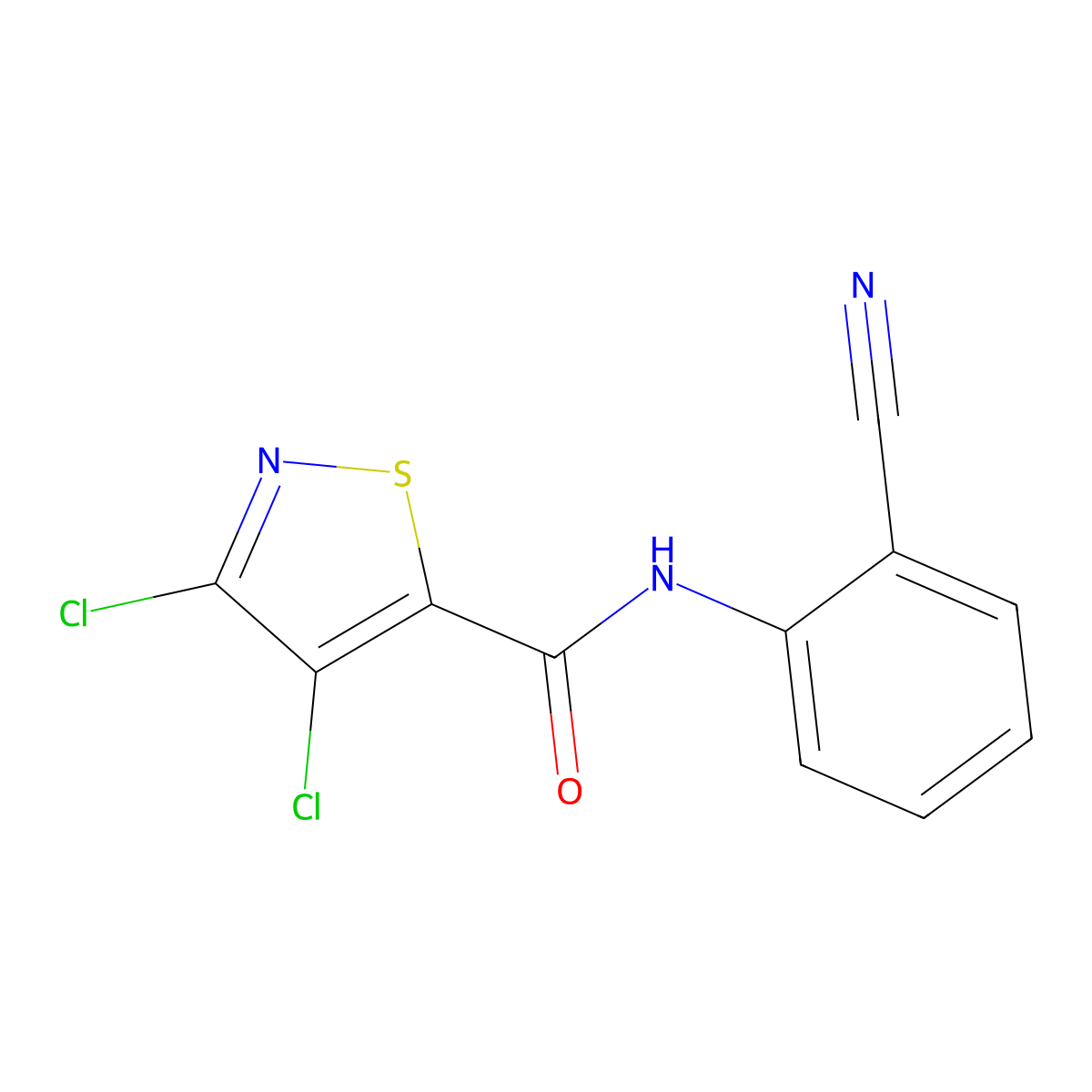 Isotianil molecular structure, CAS 224049-04-1