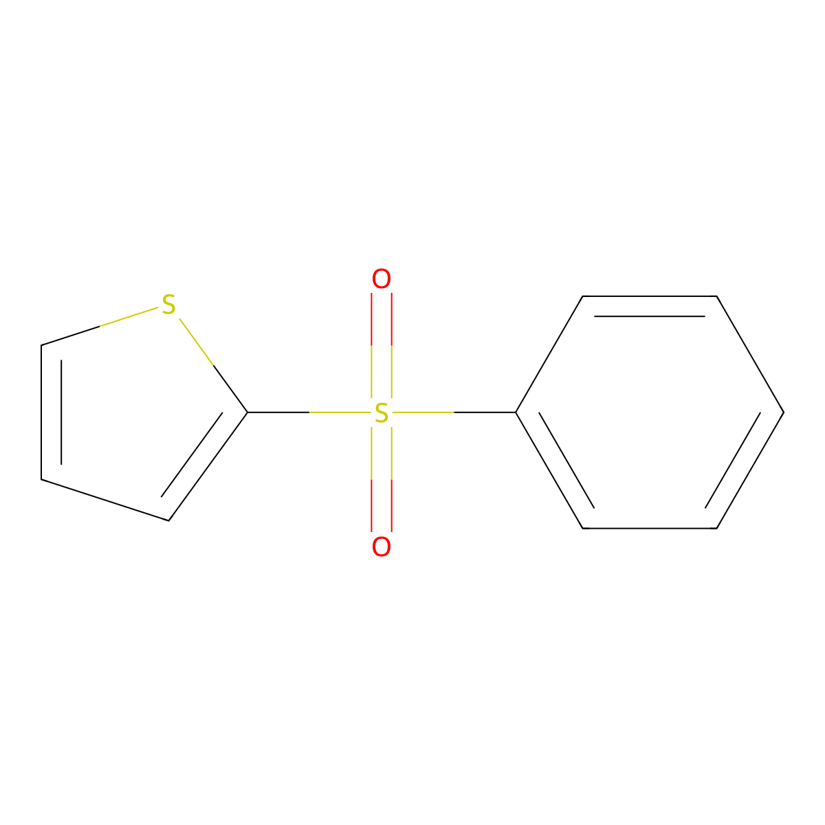 2-(Phenylsulfonyl)thiophene molecular structure, CAS 22407-40-5