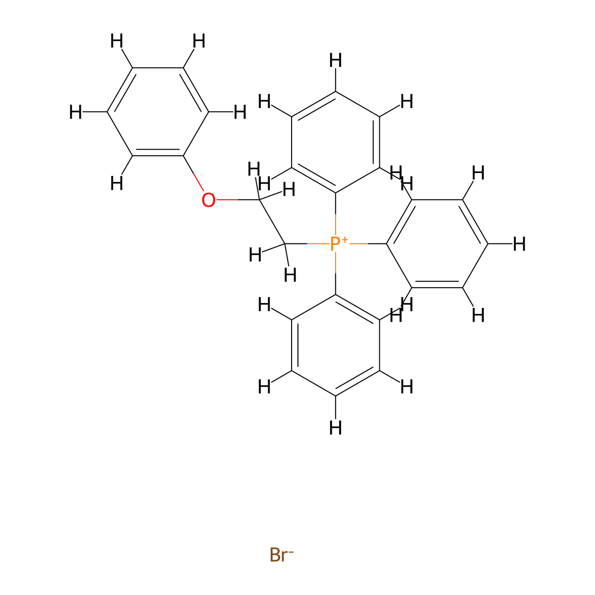 (2-Phenoxyethyl)triphenylphosphonium bromide molecular structure, CAS 22409-83-2