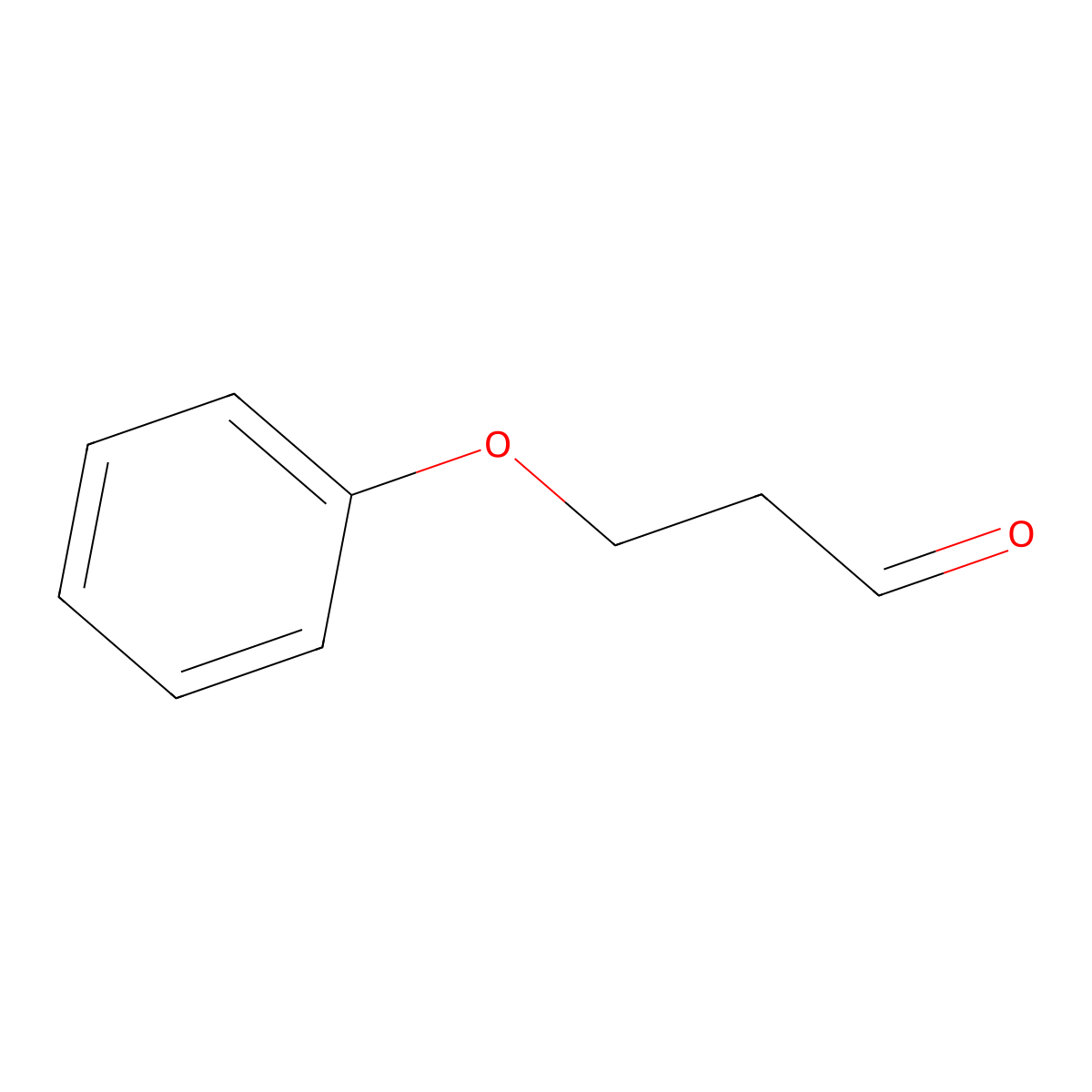 3-Phenoxypropanal molecular structure, CAS 22409-86-5