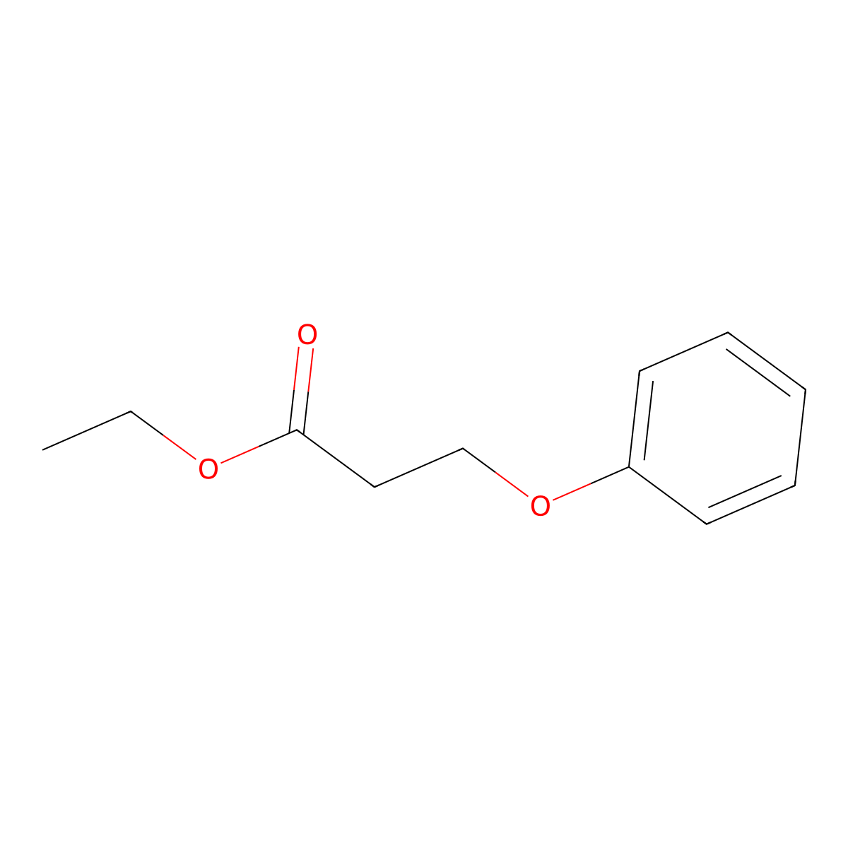 Ethyl 3-phenoxypropionate molecular structure, CAS 22409-91-2