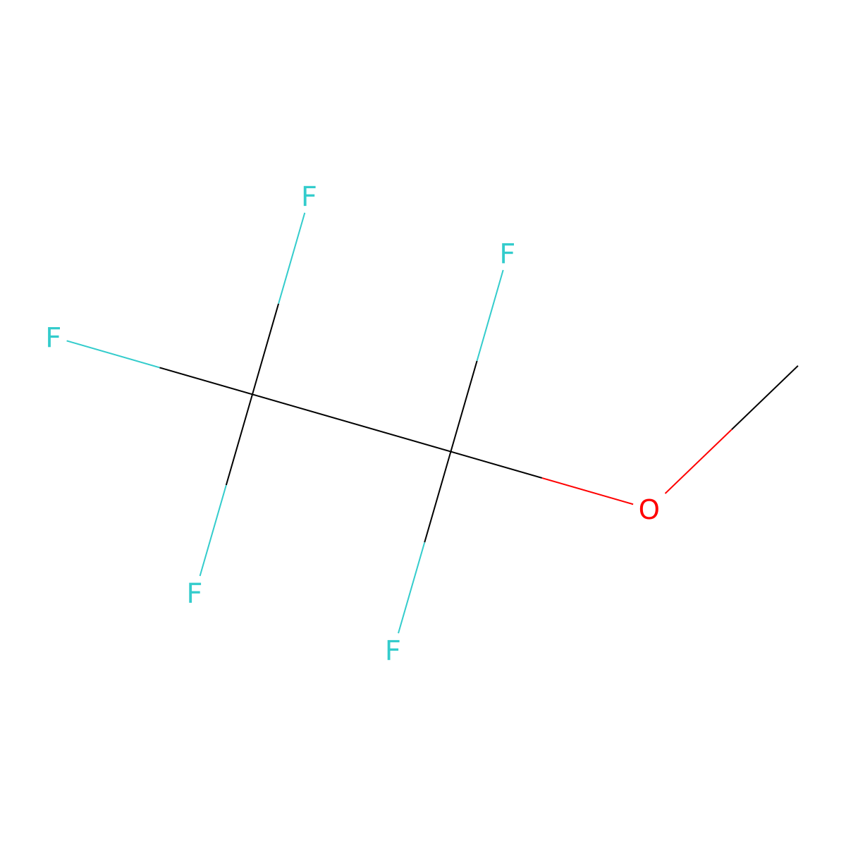 1,1,1,2,2-Pentafluoro-2-methoxyethane molecular structure, CAS 22410-44-2