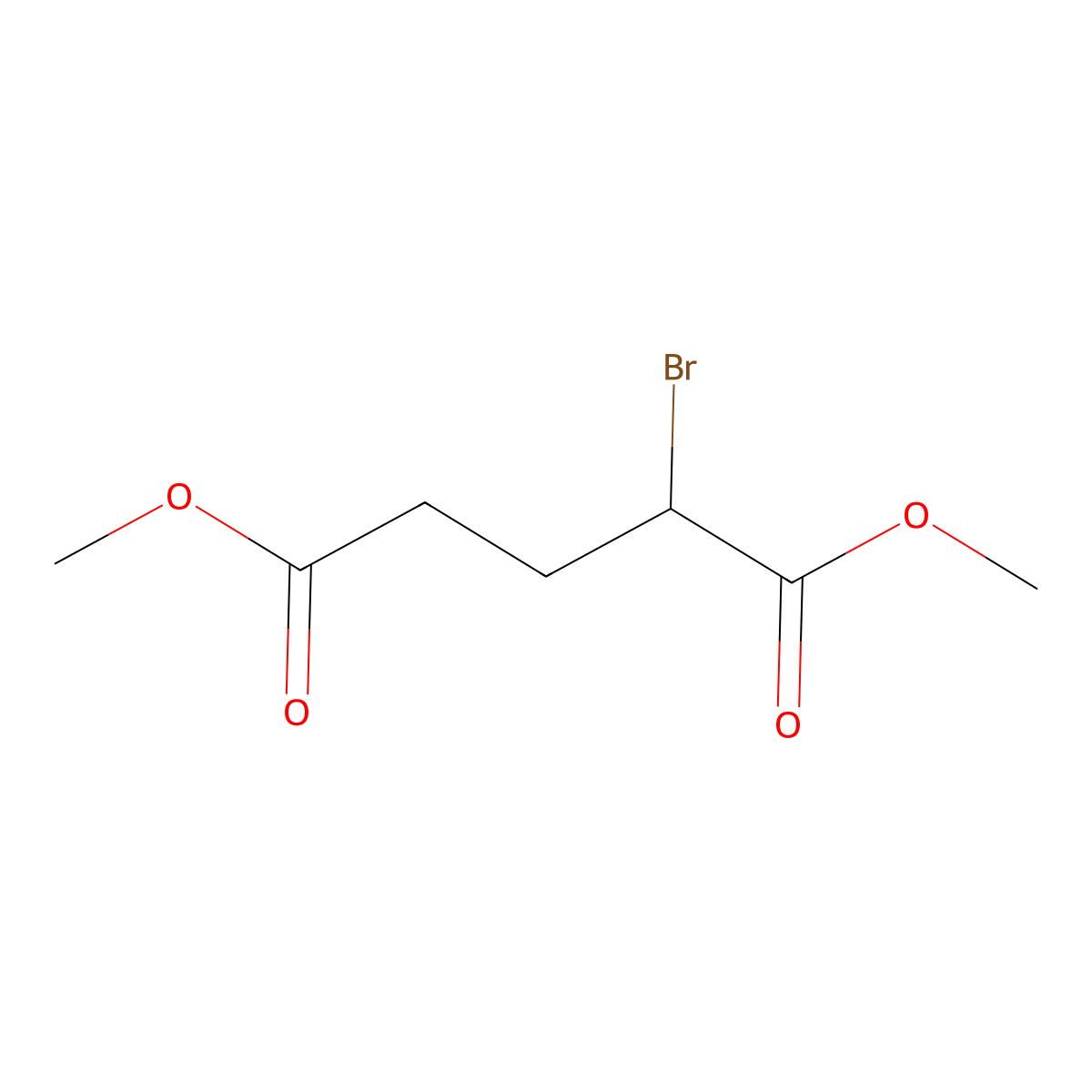 (R)-Dimethyl 2-bromopentanedioate molecular structure, CAS 2241025-74-9