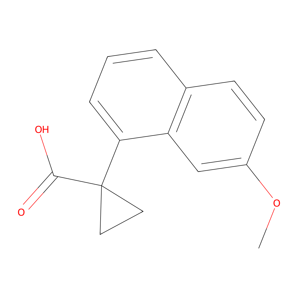 1-(7-Methoxy-1-naphthyl)cyclopropanecarboxylic Acid molecular structure, CAS 2241052-42-4
