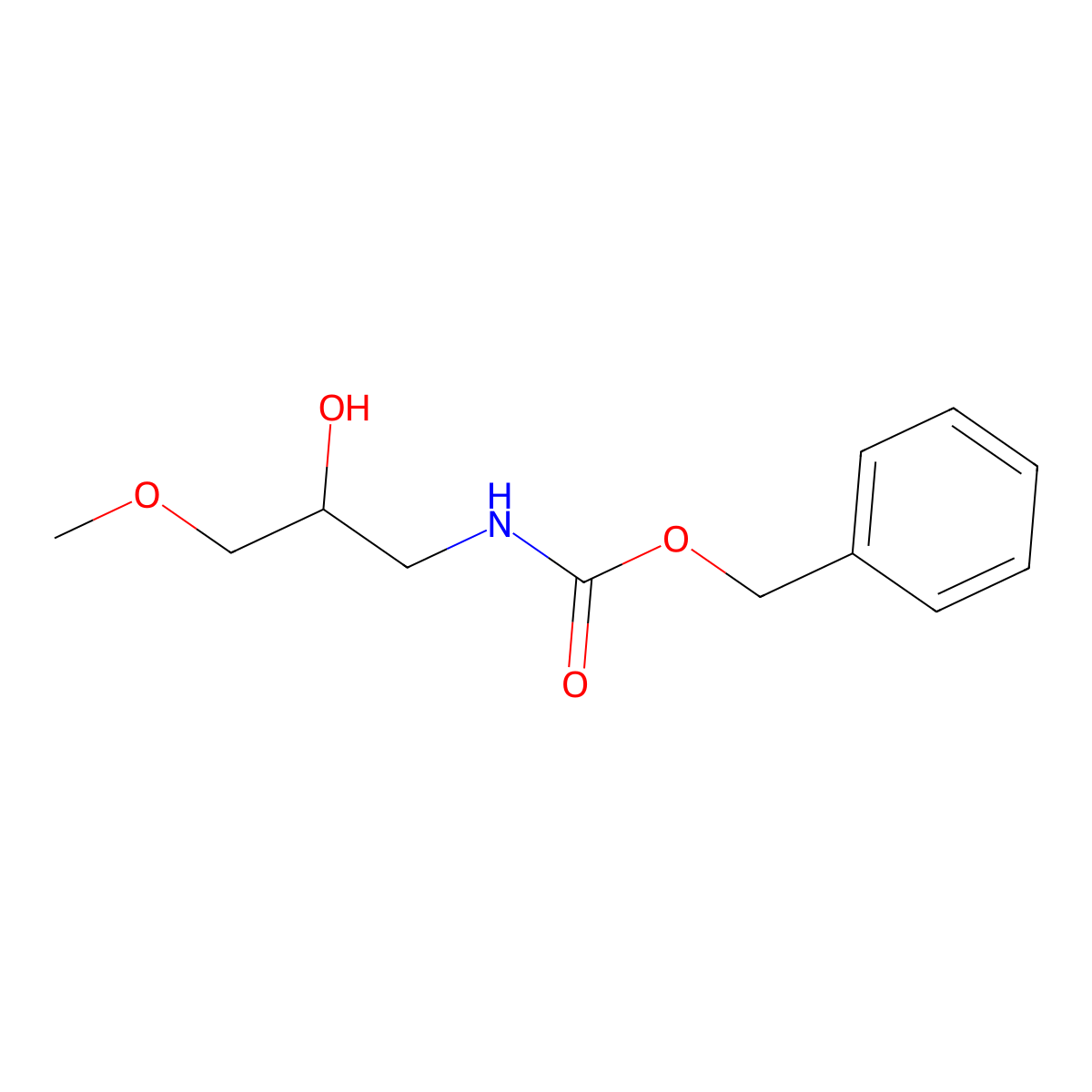 benzyl N-[(2S)-2-hydroxy-3-methoxypropyl]carbamate molecular structure, CAS 2241053-05-2