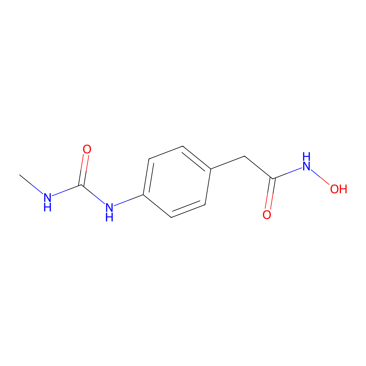 N-Hydroxy-2-(4-(3-methylureido)phenyl)acetamide molecular structure, CAS 2241053-25-6