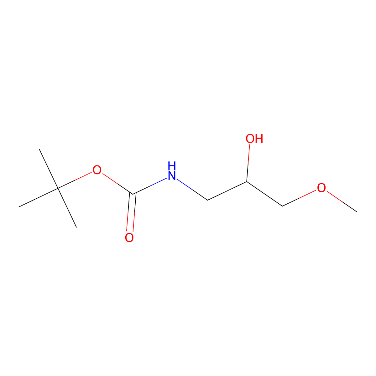 (R)-1-(Boc-amino)-3-methoxy-2-propanol molecular structure, CAS 2241053-38-1