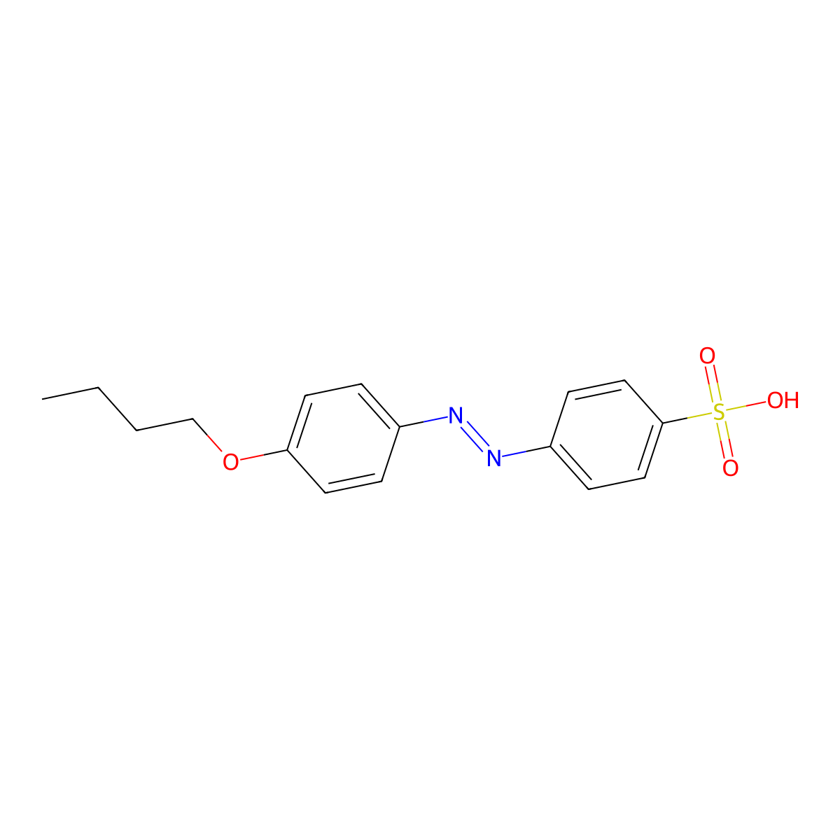 4-[(4-Butoxyphenyl)diazenyl]benzenesulfonic Acid molecular structure, CAS 2241054-05-5