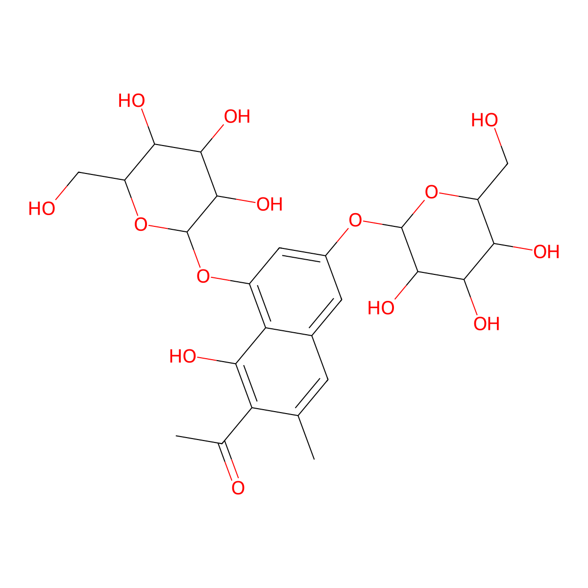 Cassiaglycoside II molecular structure, CAS 2241081-56-9