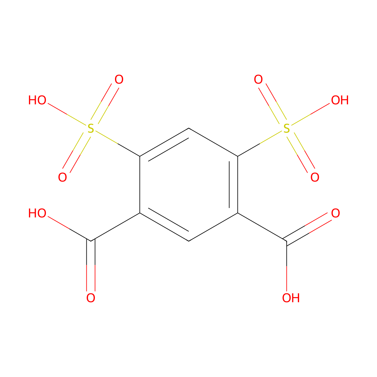 4,6-Disulphoisophthalic acid molecular structure, CAS 22411-53-6