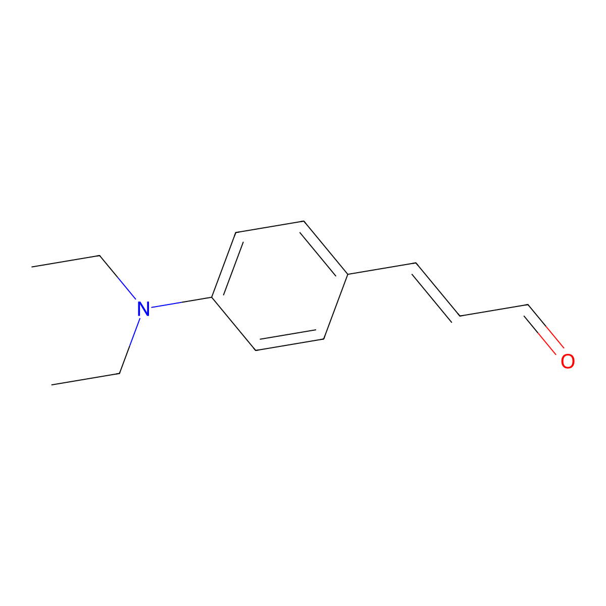 trans-4-(Diethylamino)cinnamaldehyde molecular structure, CAS 22411-59-2