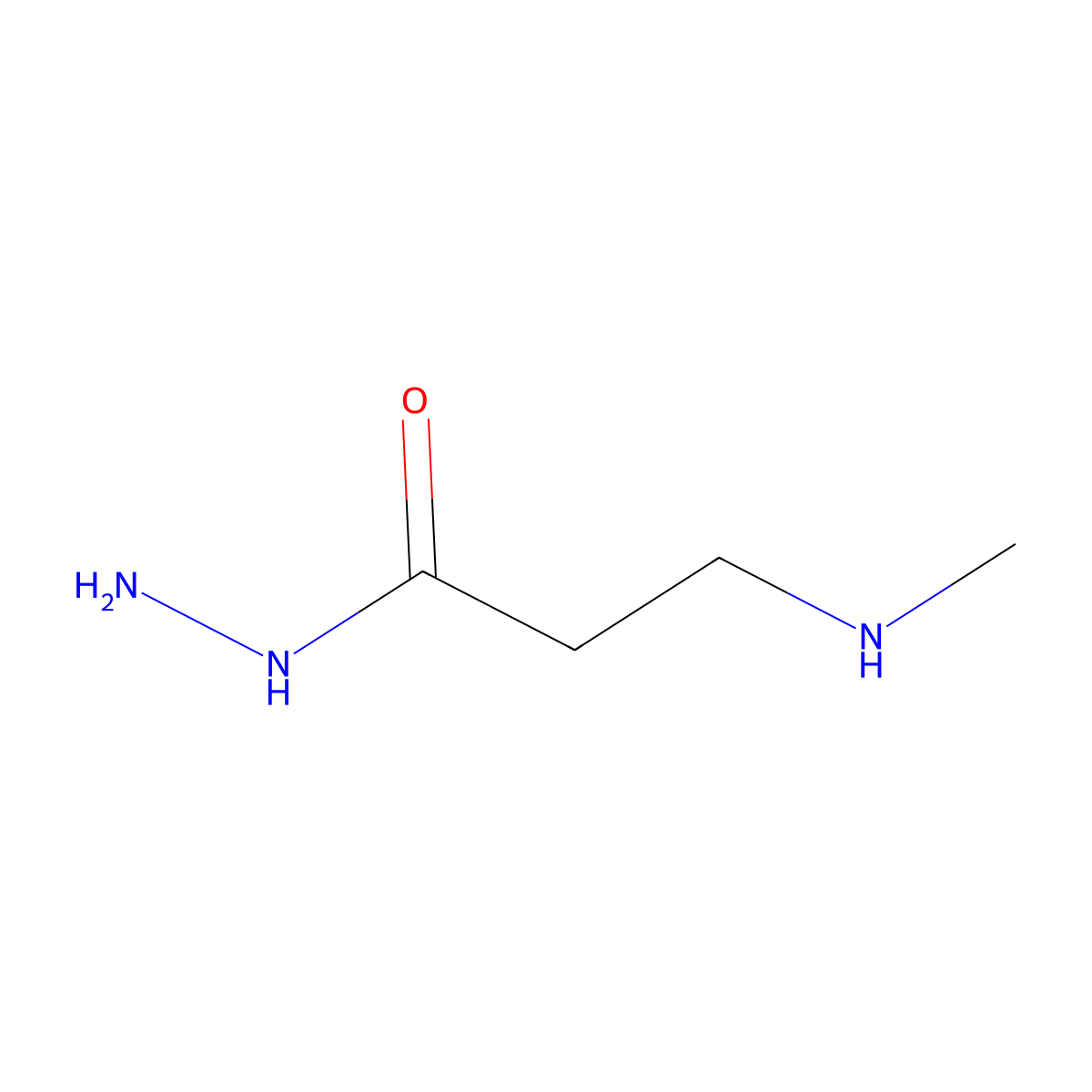 3-(Methylamino)propanehydrazide molecular structure, CAS 22411-63-8
