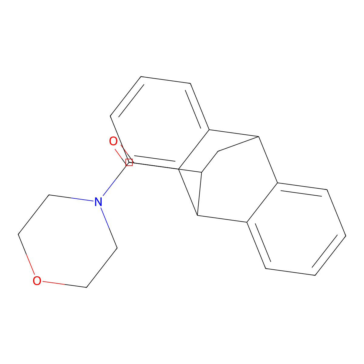 (9,10-Dihydro-9,10-ethanoanthracen-11-yl)-4-morpholinylmethanone molecular structure, CAS 22411-91-2