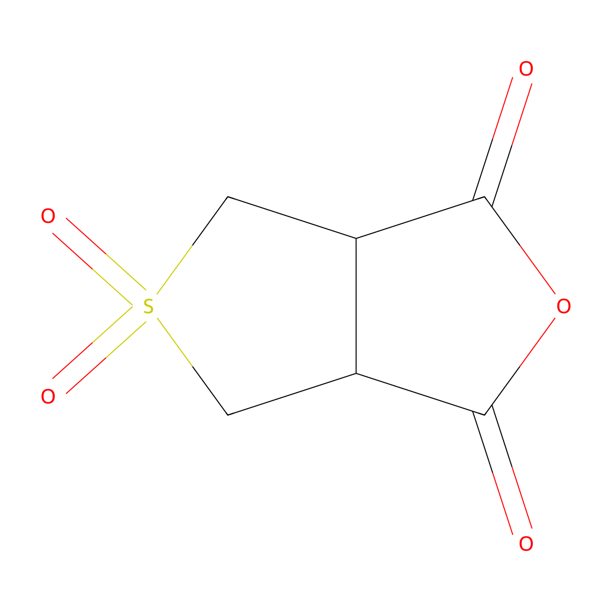 (3aR,6aS)-hexahydro-5lambda6-thieno[3,4-c]furan-1,3,5,5-tetrone molecular structure, CAS 2241107-46-8