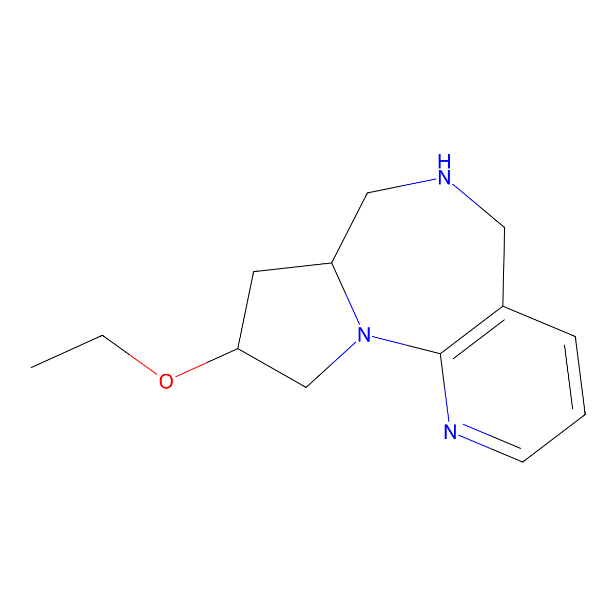 (4R,6S)-4-ethoxy-2,8,14-triazatricyclo[8.4.0.0,2,6]tetradeca-1(14),10,12-triene molecular structure, CAS 2241107-73-1