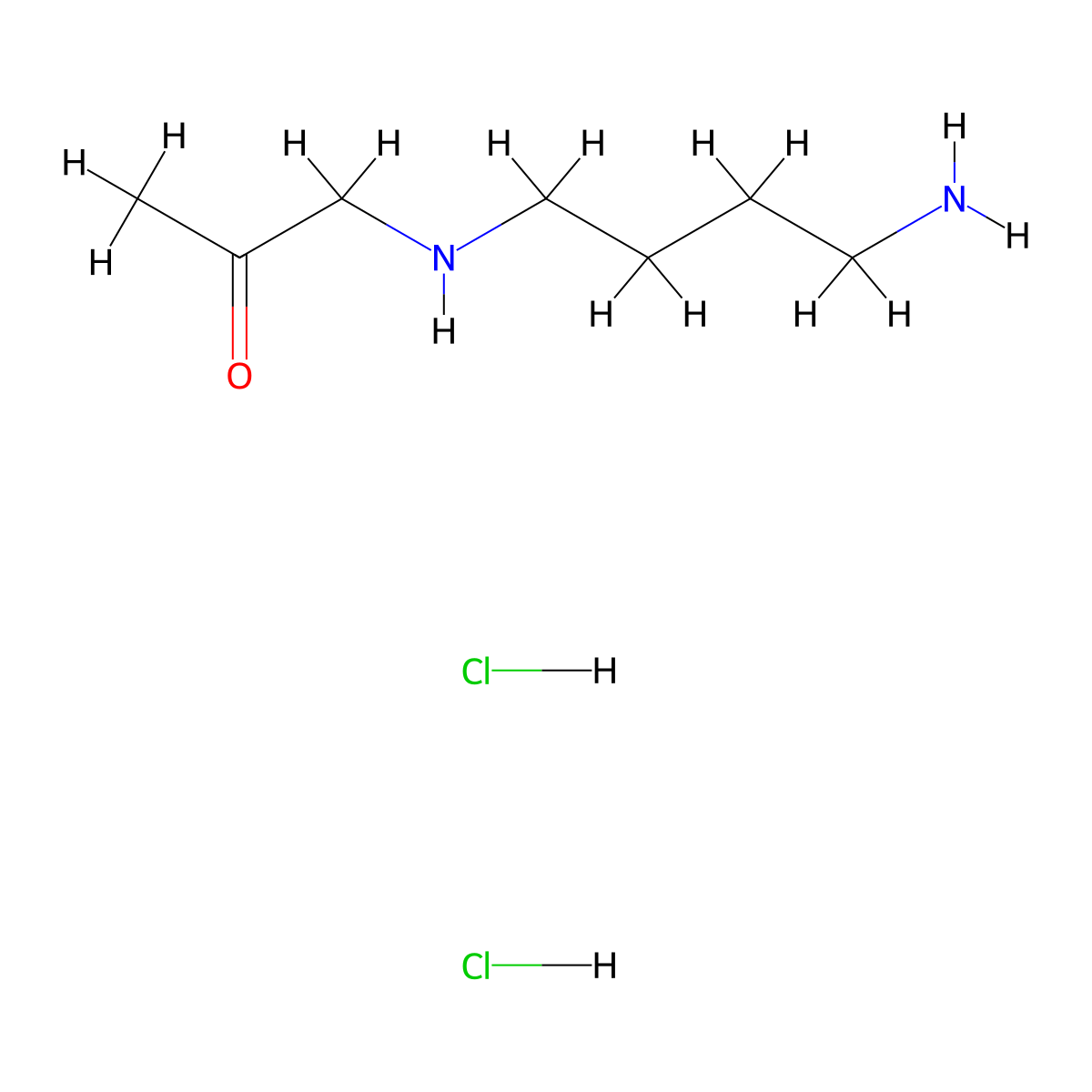 1-[(4-Aminobutyl)amino]propan-2-one dihydrochloride molecular structure, CAS 2241128-11-8