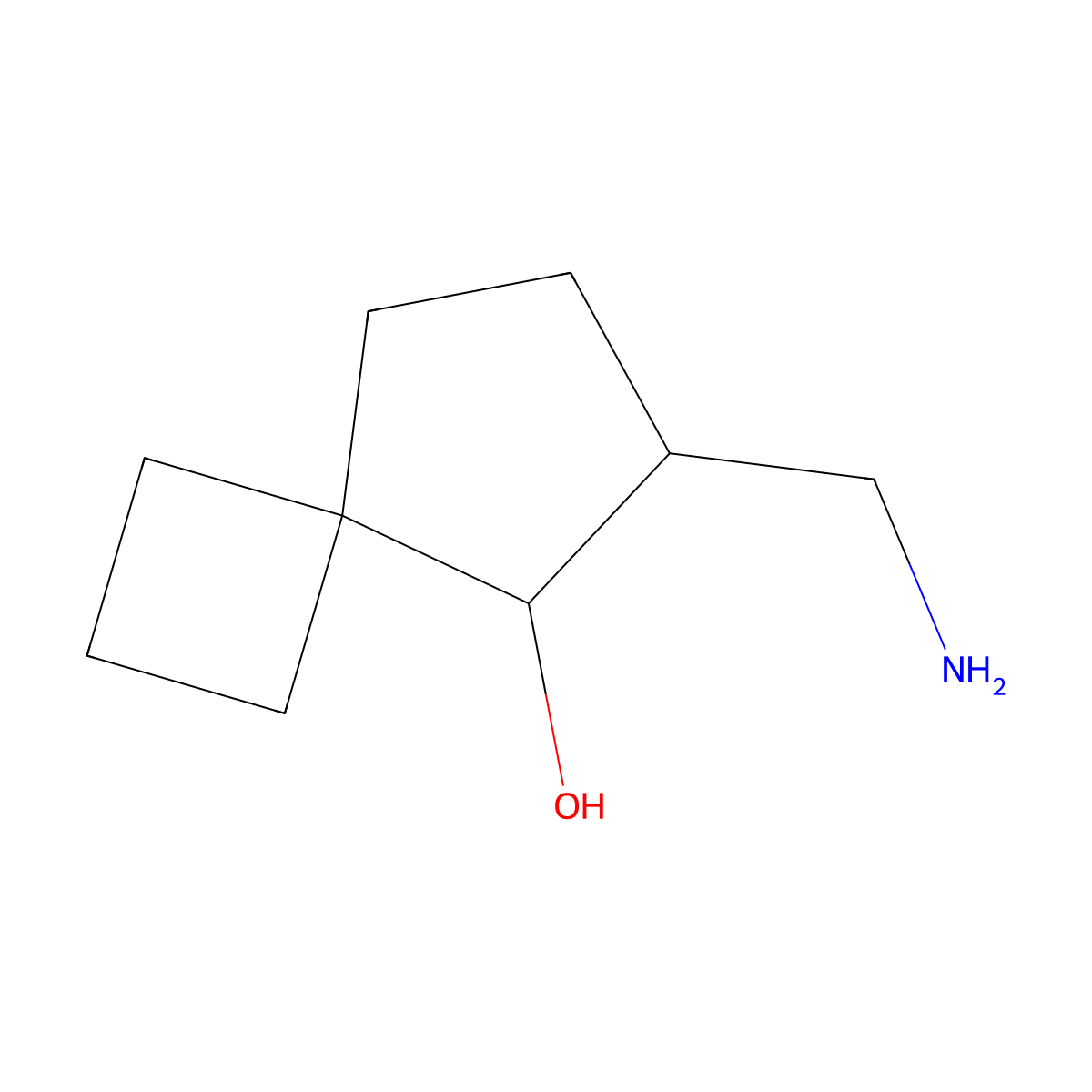6-(Aminomethyl)spiro[3.4]octan-5-ol molecular structure, CAS 2241128-46-9
