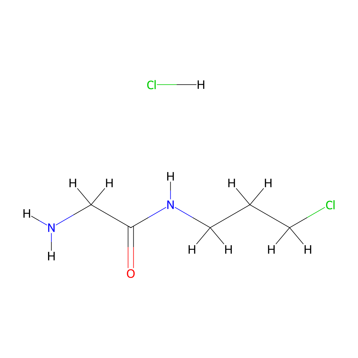 2-Amino-N-(3-chloropropyl)acetamide hydrochloride molecular structure, CAS 2241128-95-8