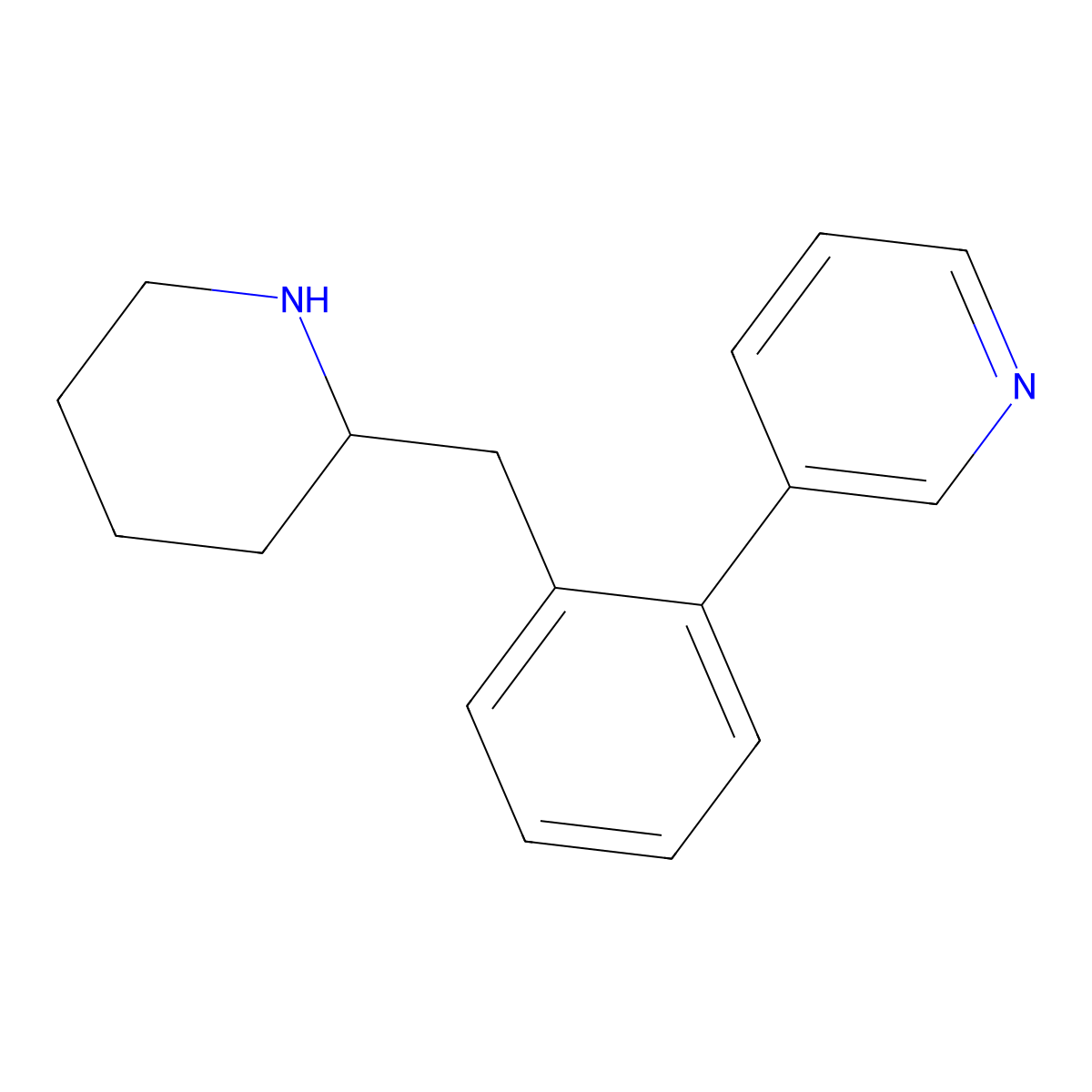 3-[2-(Piperidin-2-ylmethyl)phenyl]pyridine molecular structure, CAS 2241128-98-1