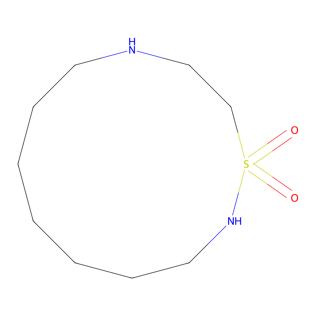 1lambda6-Thia-2,10-diazacyclododecane-1,1-dione molecular structure, CAS 2241129-34-8