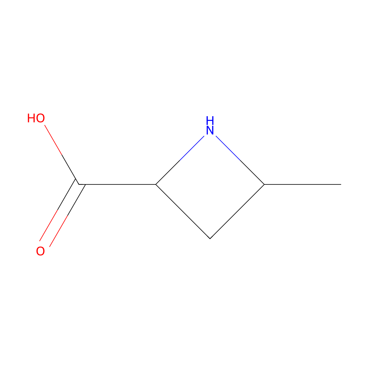 rac-(2R,4S)-4-methylazetidine-2-carboxylic acid molecular structure, CAS 2241129-92-8