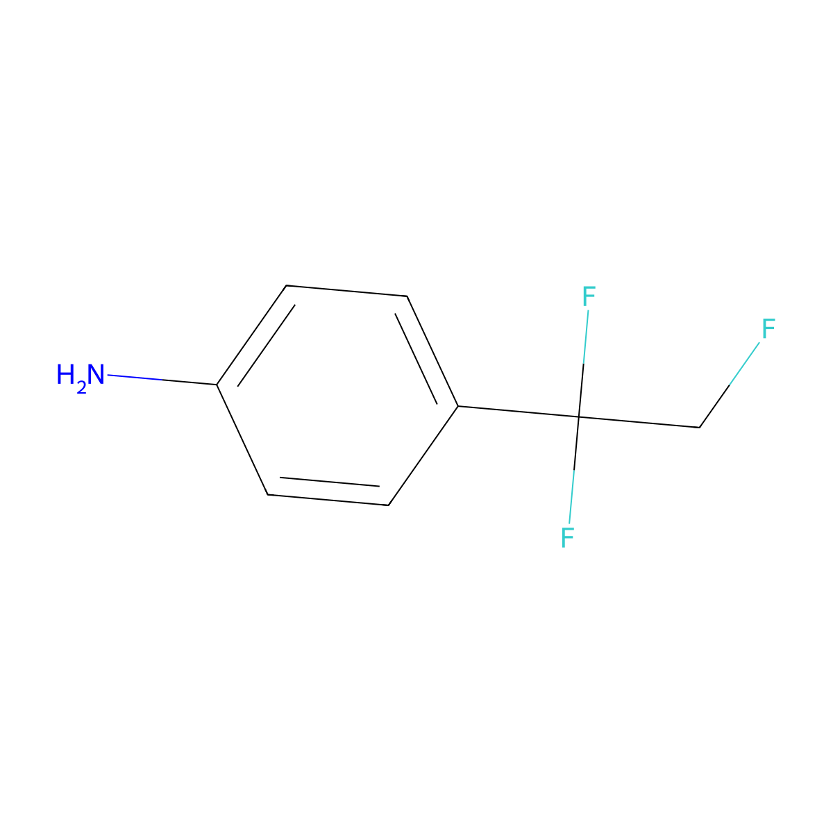 4-(1,1,2-Trifluoroethyl)aniline molecular structure, CAS 2241129-94-0