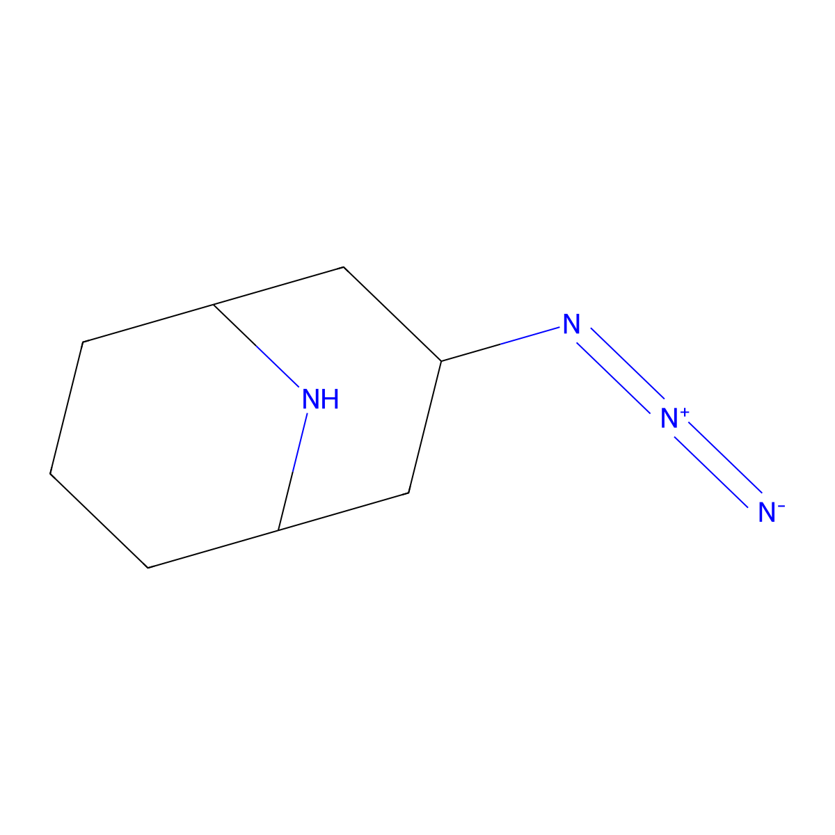 3-Azido-9-azabicyclo[3.3.1]nonane molecular structure, CAS 2241130-17-4