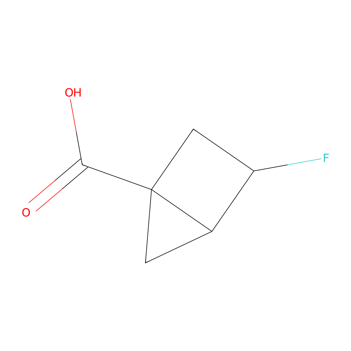 rac-(1R,3S,4S)-3-fluorobicyclo[2.1.0]pentane-1-carboxylic acid molecular structure, CAS 2241130-24-3
