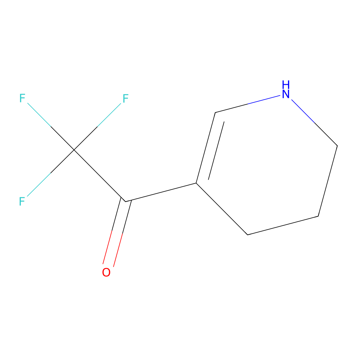 2,2,2-Trifluoro-1-(1,4,5,6-tetrahydropyridin-3-yl)ethan-1-one molecular structure, CAS 2241130-78-7