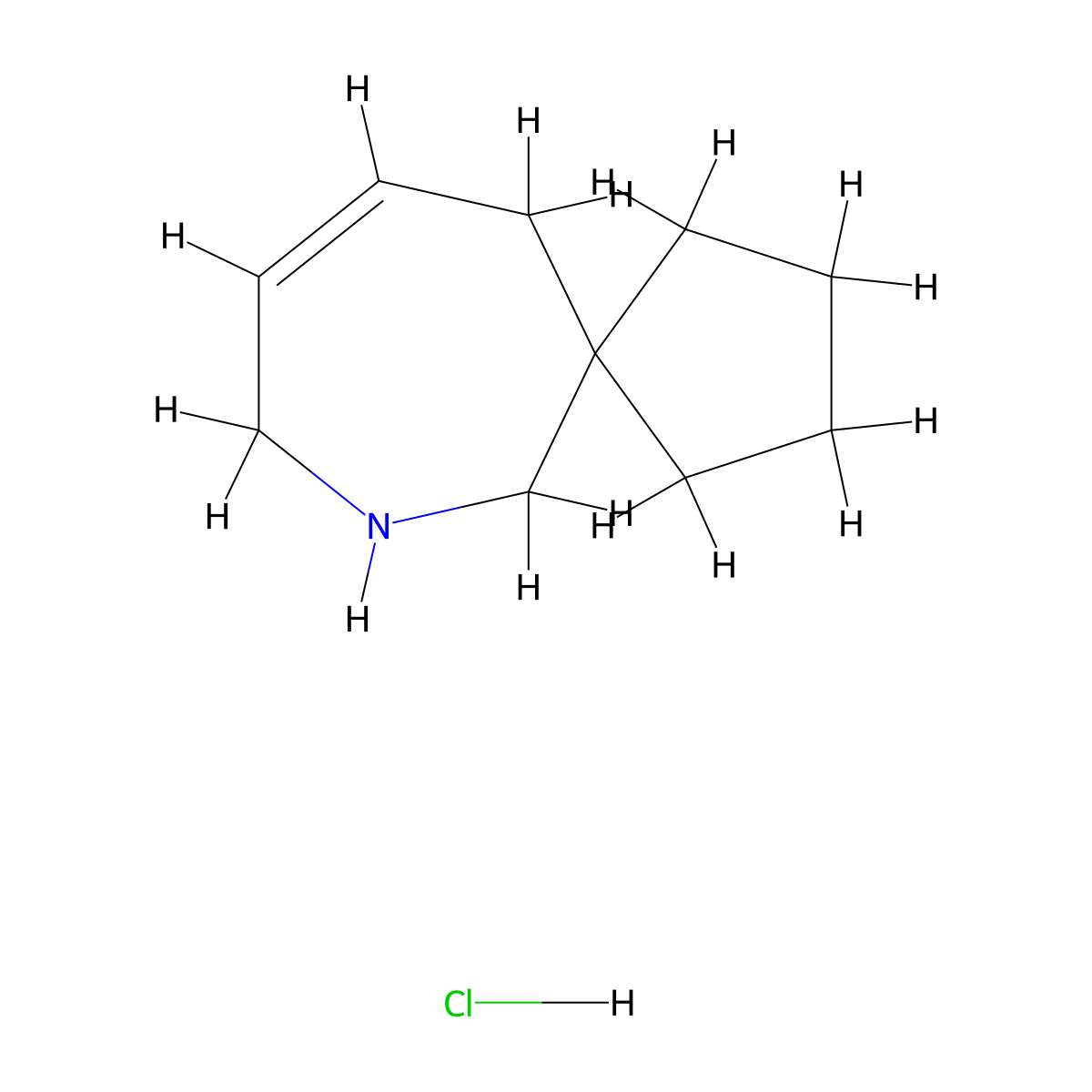 7-Azaspiro(4.6)undec-9-ene hydrochloride molecular structure, CAS 2241130-89-0