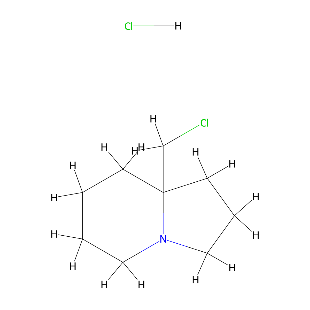 8a-(Chloromethyl)-octahydroindolizine hydrochloride molecular structure, CAS 2241130-91-4