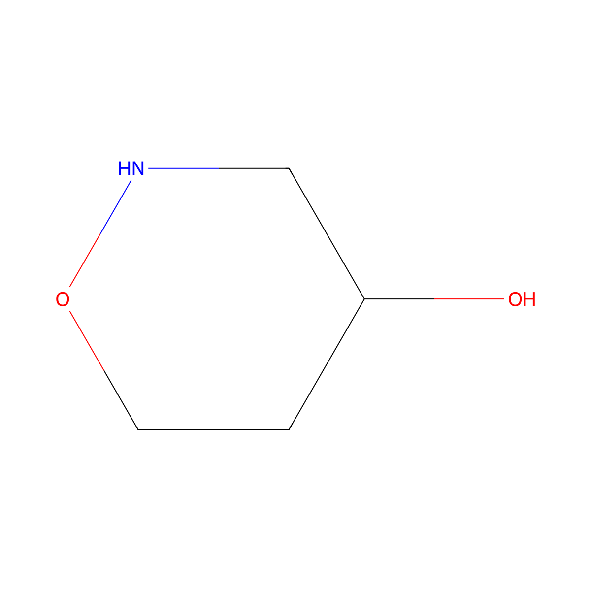 1,2-Oxazinan-4-ol molecular structure, CAS 2241130-96-9
