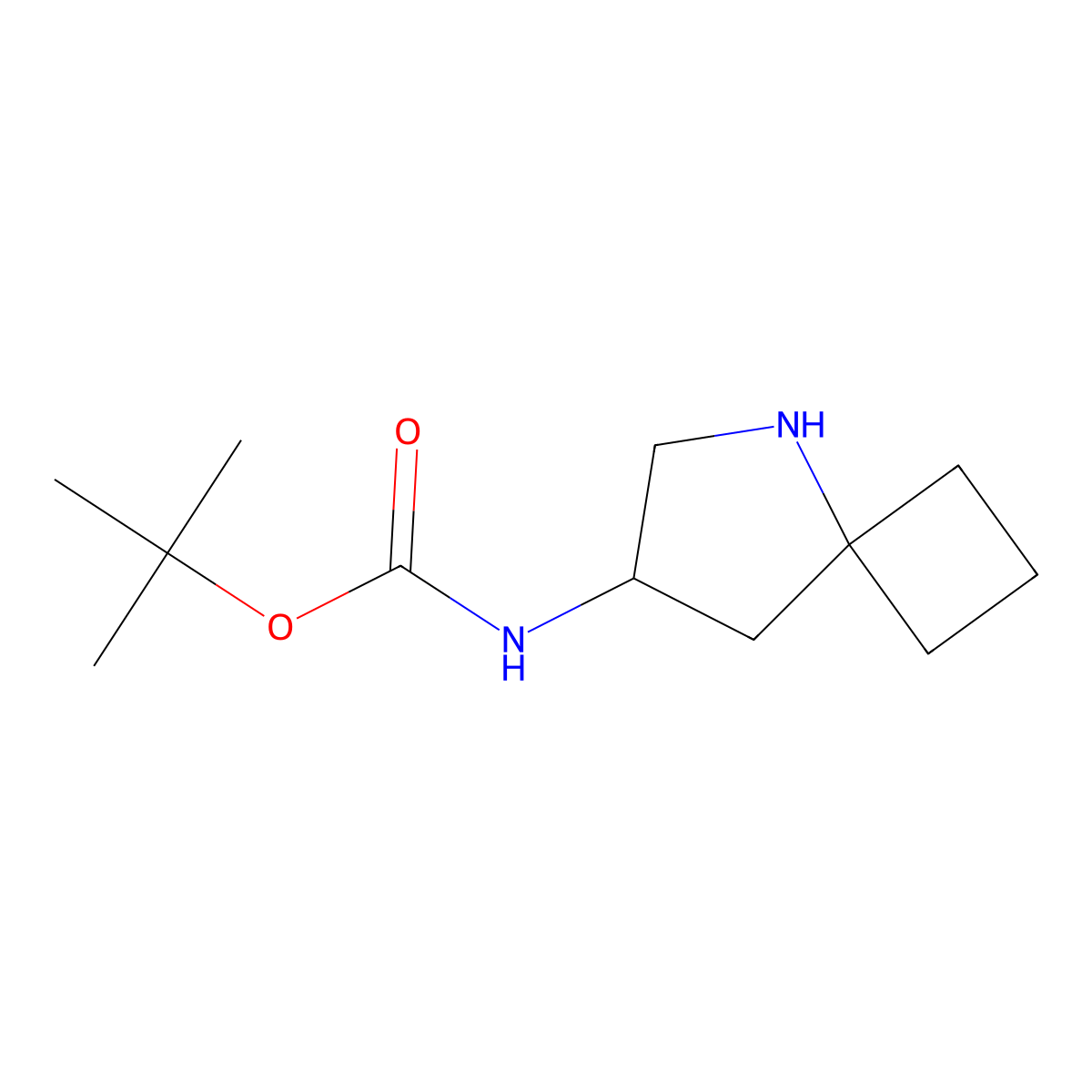 tert-butyl N-{5-azaspiro[3.4]octan-7-yl}carbamate molecular structure, CAS 2241130-97-0